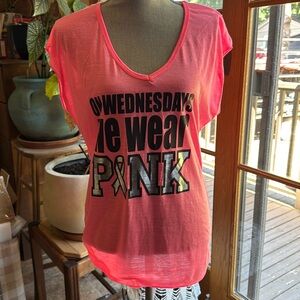 Rue21 Pink Cap Sleeve Graphic Crop Tee